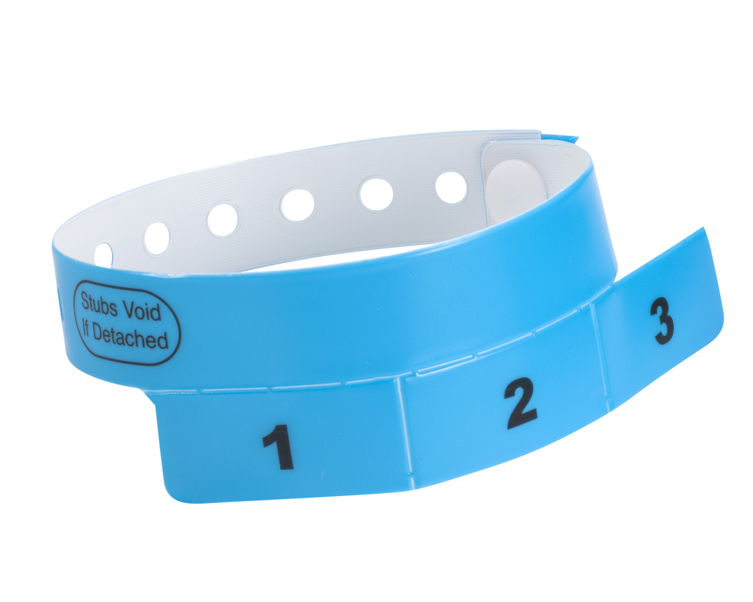 Vinyl Wristbands 3 Tab Ticket Wristbands