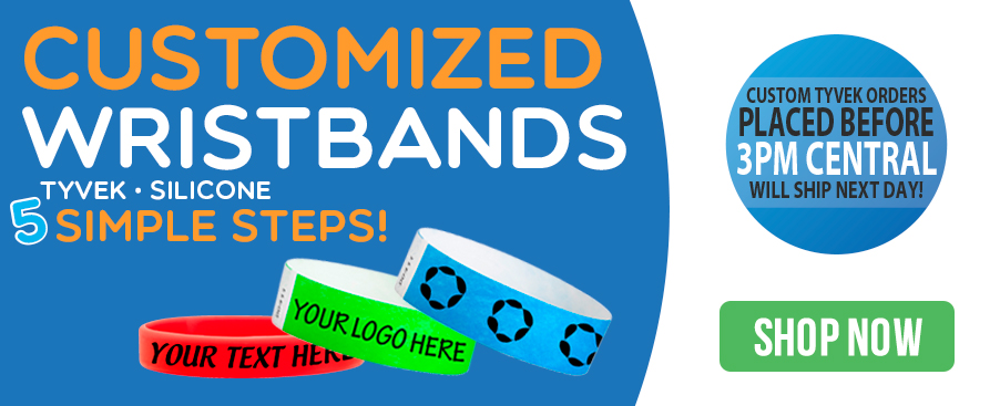 Customized Wristbands and Bracelets | Fast Turnaround Times | Free Shipping