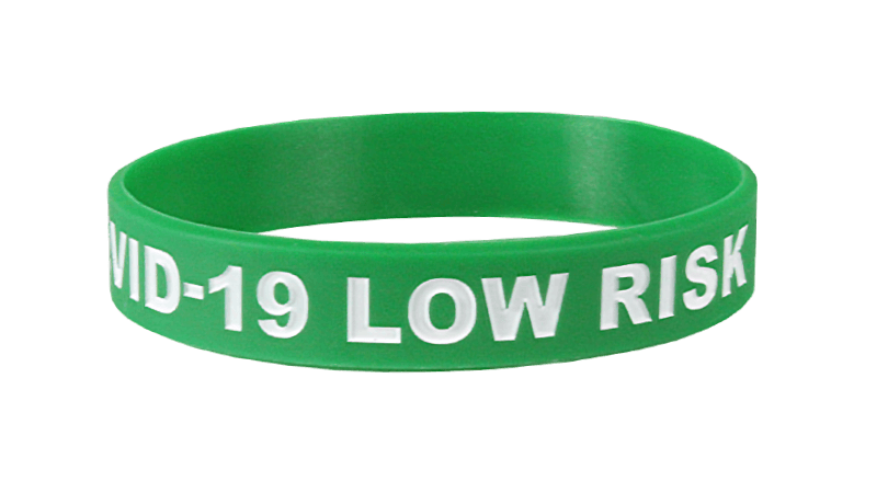 Silicone Covid-19 Wristbands